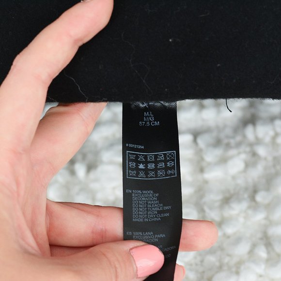 Forever 21 100% Wool Black Fedora - Picture 4 of 5